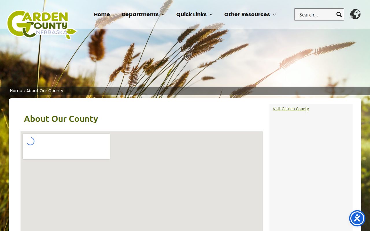 Garden County criminal records county facts page